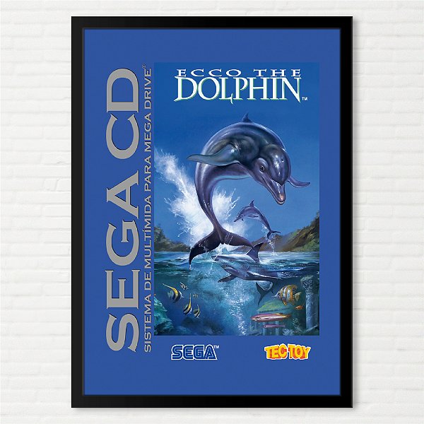Quadro Capa do Ecco The Dolphin - Sega CD Brasileiro
