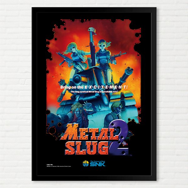 Quadro Metal Slug 2 - Pôster Arcade SNK