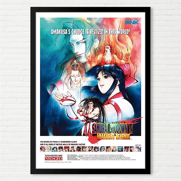 Quadro Samurai Shodown 4 - Pôster Arcade SNK