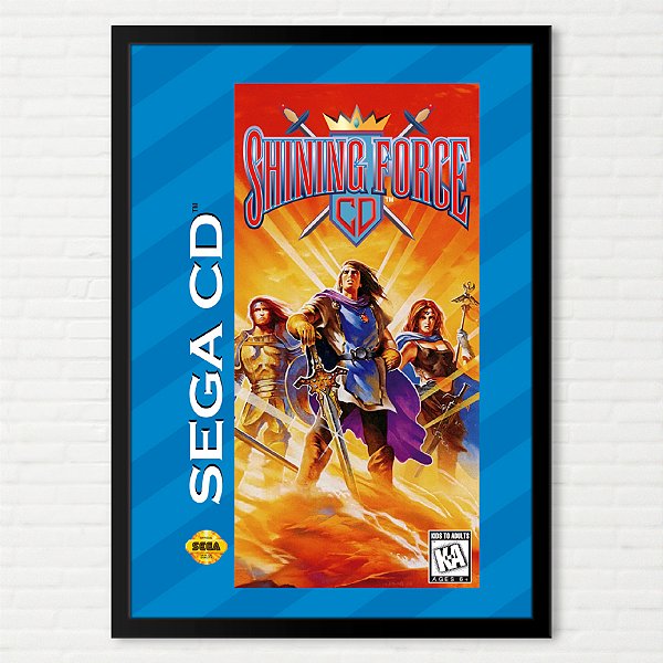Quadro Capa do Shining Force CD - Sega CD Americano