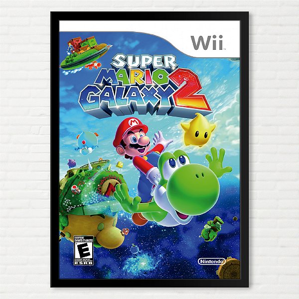 Quadro Capa do Super Mario Galaxy 2 - Nintendo Wii