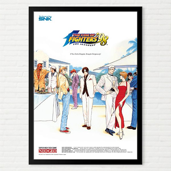 Quadro The King of Fighters 98 - Pôster Arcade SNK