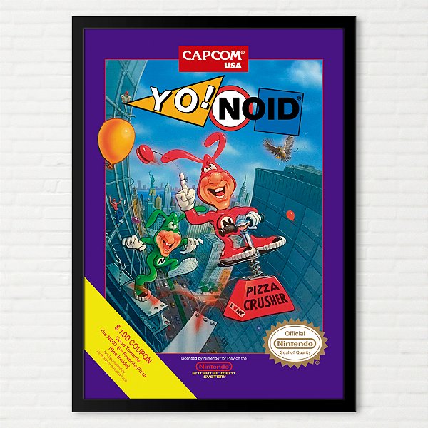 Quadro Capa do Yo! Noid - NES Americano