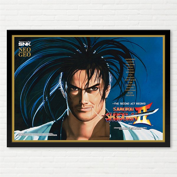 Quadro Samurai Shodown 2 Hoahmaru - Pôster Arcade SNK