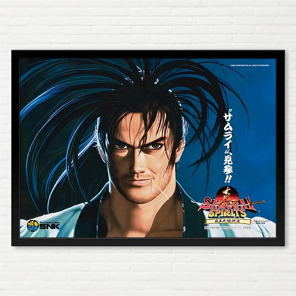 Quadro Samurai Spirits 2 Hoahmaru - Pôster Arcade SNK