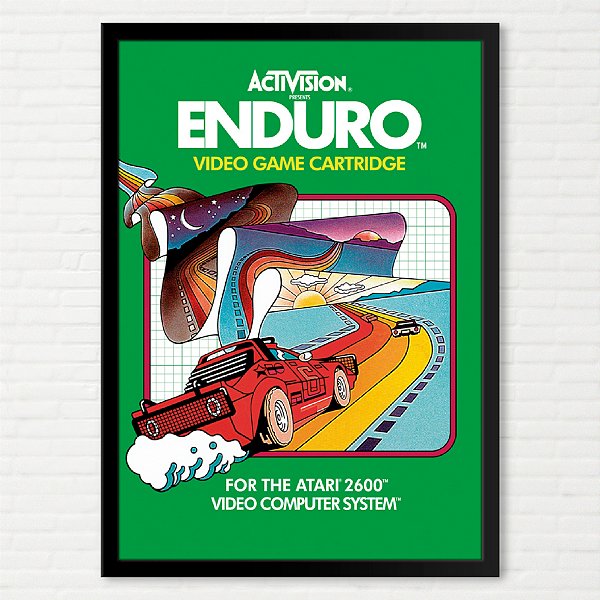 Quadro Capa do Enduro - Atari 2600