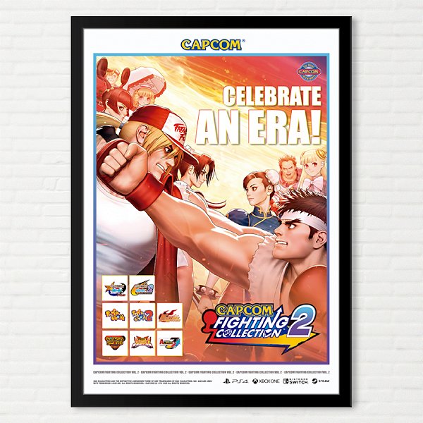 Quadro Capcom Fighting Collection 2 - CPS Americano Pôster Capcom