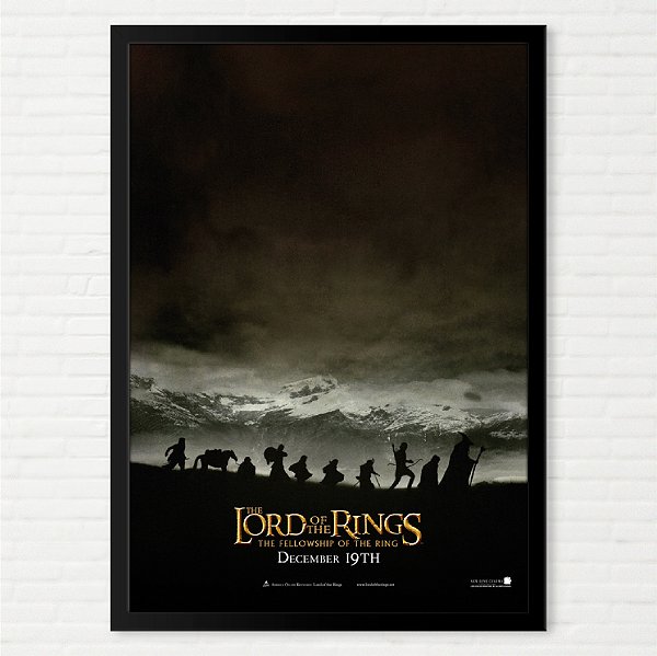 Quadro O Senhor dos Anéis - A Sociedade do Anel - The Quest