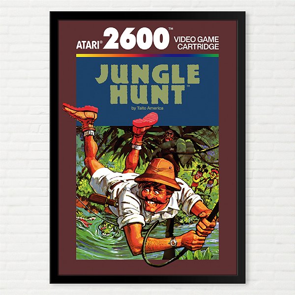 Quadro Capa do Jungle Hunt - Atari 2600