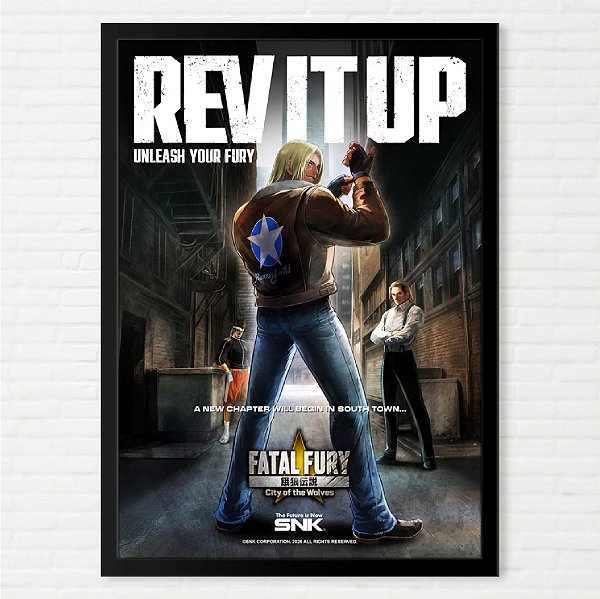 Quadro FATAL FURY - City of the Wolves Terry Bogard - Pôster SNK