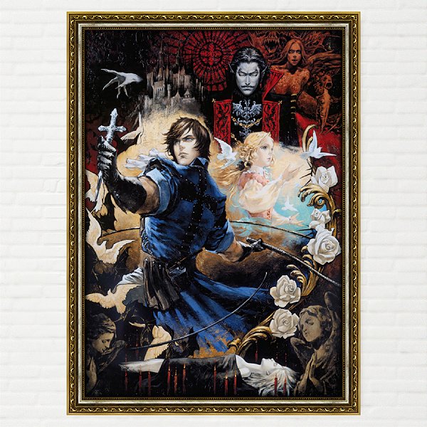 Quadro Castlevania The Dracula X Chronicles - Arte Ayami Kojima