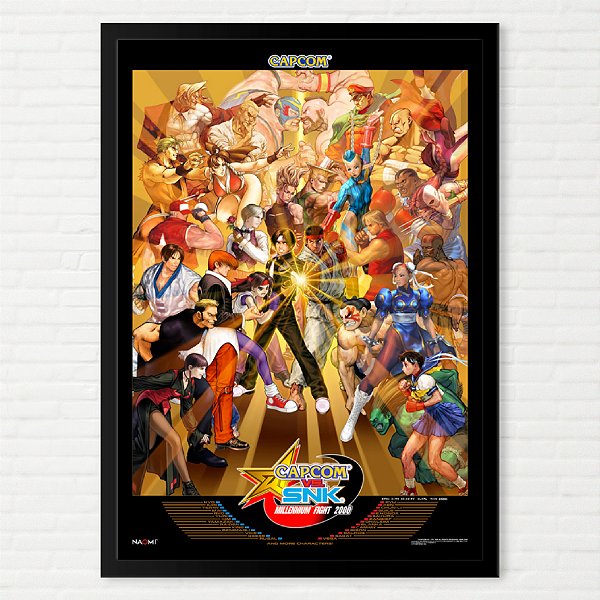 Quadro Capcom vs SNK Arcade Pôster