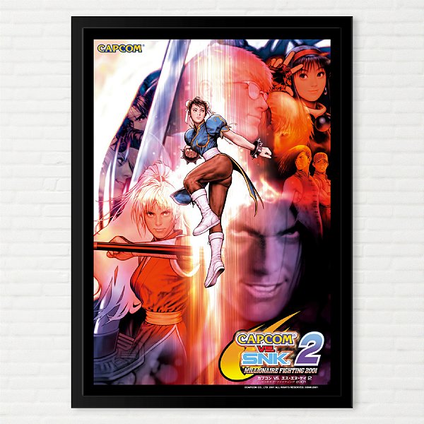 Quadro Capcom vs SNK 2 Arcade Pôster