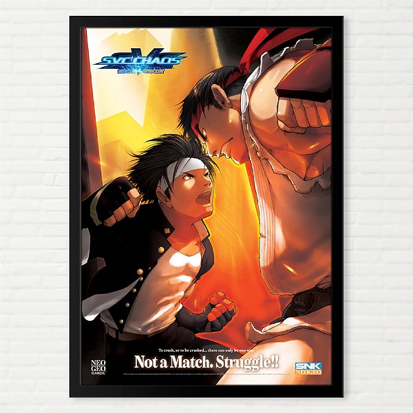 Quadro SNK vs Capcom  SVC Chaos Arcade Pôster 2003