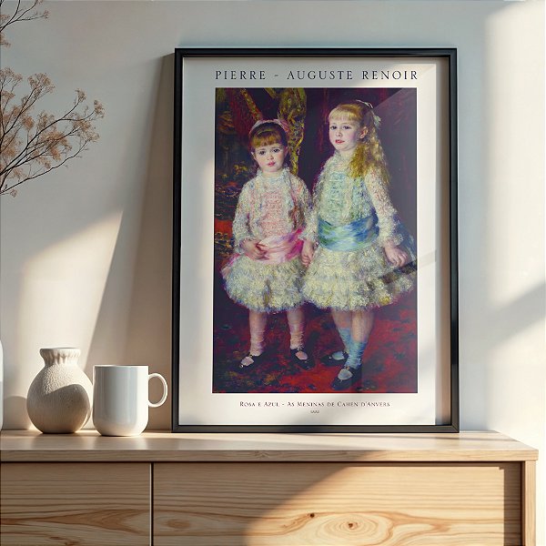 Quadro Rosa e Azul - Pierre-Auguste Renoir