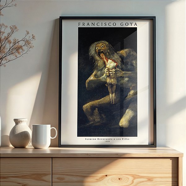 Quadro Saturno Devorando o seu Filho - Francisco Goya