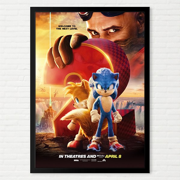 Poster Sonic The Hedgehog 2 - O Filme