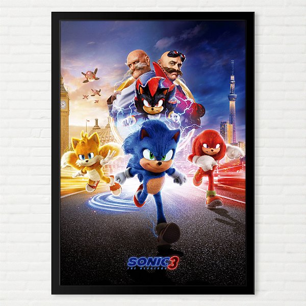 Poster Sonic The Hedgehog 3 - O Filme