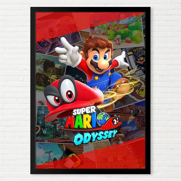 Quadro Super Mario Odyssey - Nintendo Switch