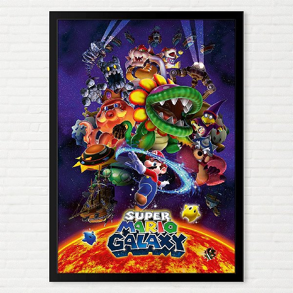 Poster Super Mario Galaxy Pôster - Nintendo Wii