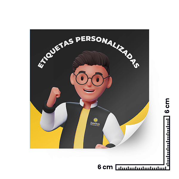 ADESIVO QUADRADO 6X6 PERSONALIZADO