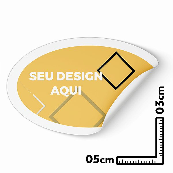 ADESIVO OVAL 5X3 PERSONALIZADO