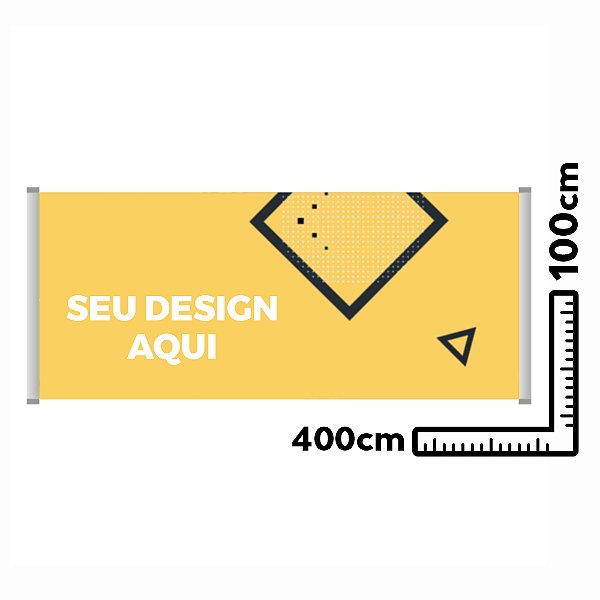 FAIXA PERSONALIZADA 400X100 EM LONA 280G