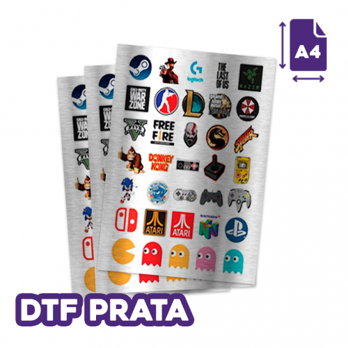 DTF U.V Prata - A4 20x27 cm