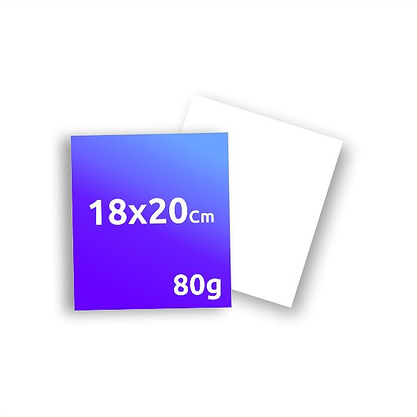 Folheto 18X20cm - 80 g/m²