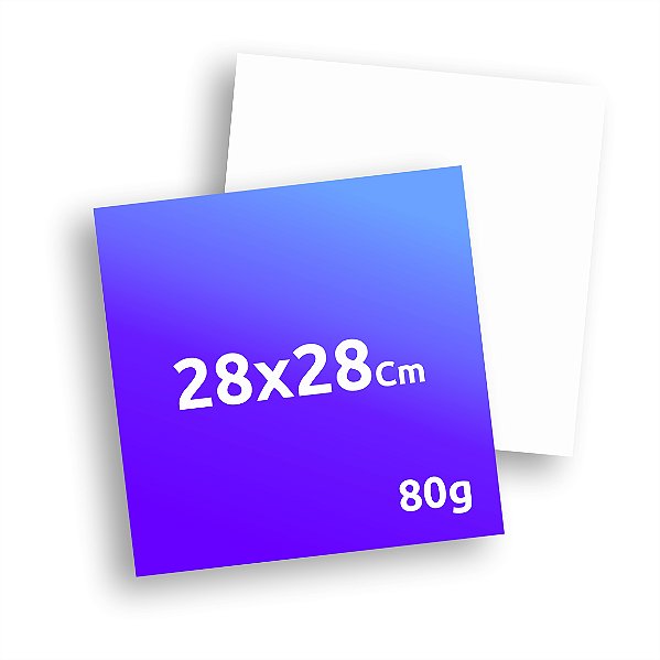 Folheto 28x28 cm - 80 g/m²