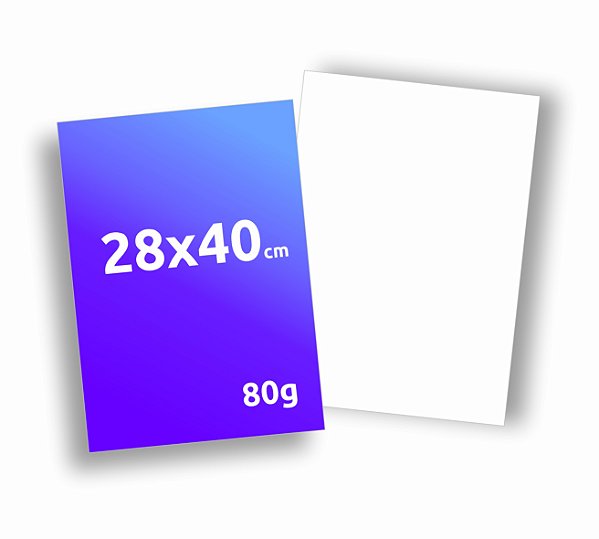 Folheto 28x40 cm - 80 g/m²