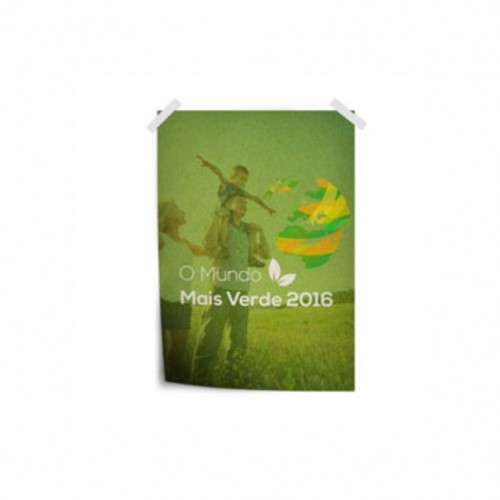 Cartaz A4 - 21x29,7cm - Couchê Brilho 150g/m²