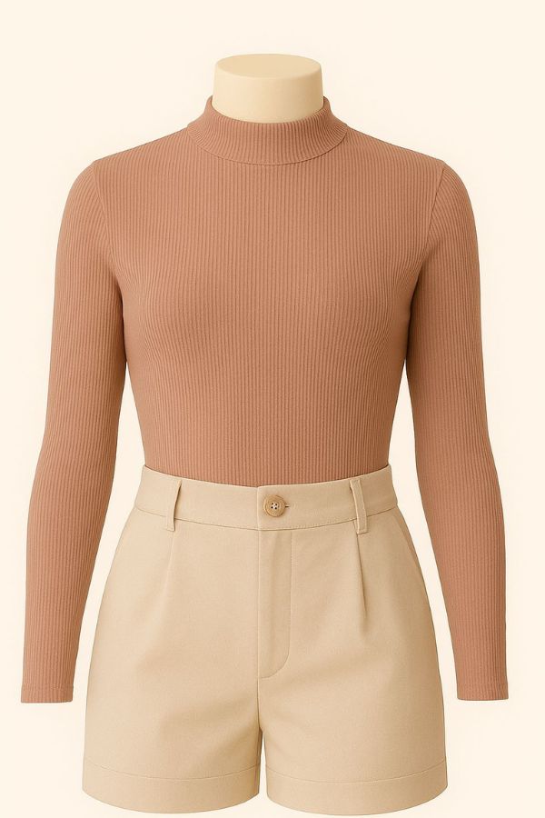 Blusa feminina canelada ml g. baixa