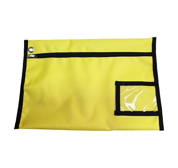 MALOTE PARA DOCUMENTOS PRODUZIDO EM NYLON 26 X 38 CM - AMARELO