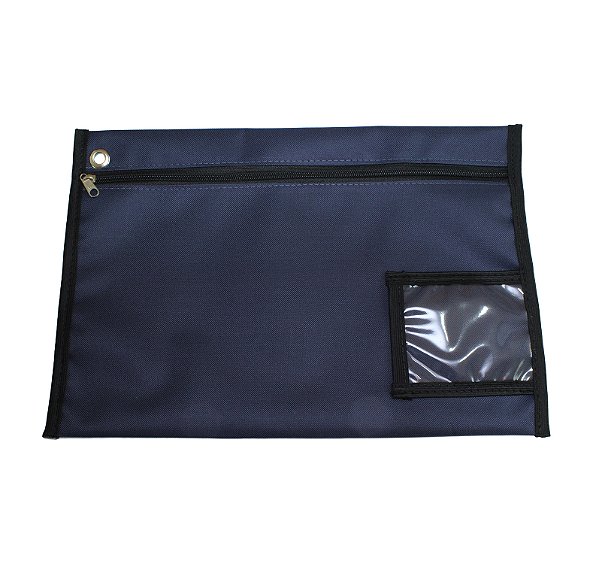 MALOTE PARA DOCUMENTOS PRODUZIDO EM NYLON 26 X 38 CM - AZUL MARINHO