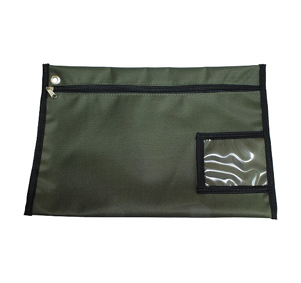 MALOTE PARA DOCUMENTOS PRODUZIDO EM NYLON 26 X 38 CM - VERDE MUSGO