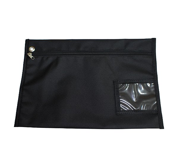 MALOTE PARA DOCUMENTOS PRODUZIDO EM NYLON 26 X 38 CM - PRETO