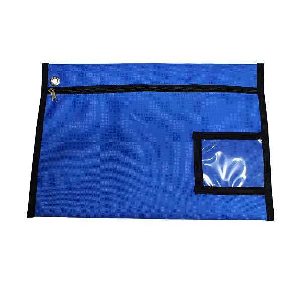 MALOTE PARA DOCUMENTOS PRODUZIDO EM NYLON 26 X 38 CM - AZUL ROYAL