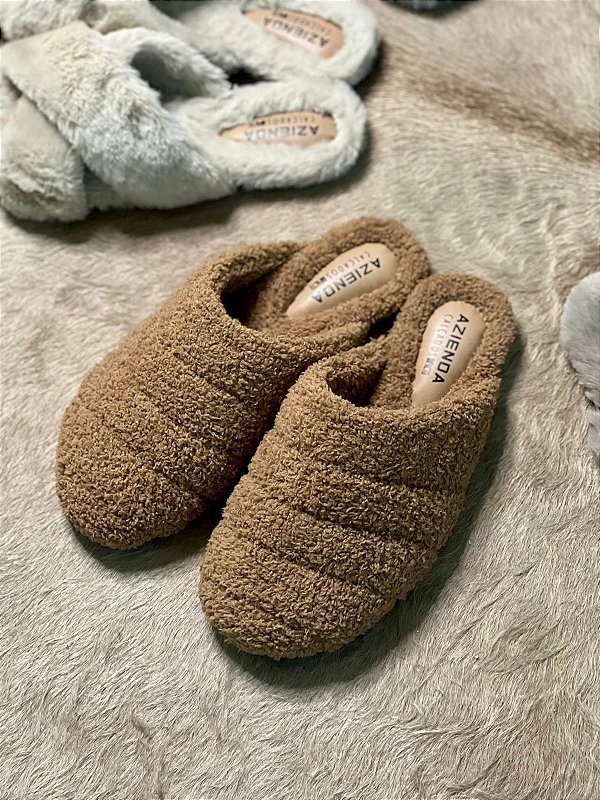 Pantufa Nina | Teddy bege