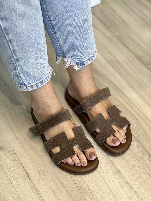 Birkin Hermes | Couro camurça marrom