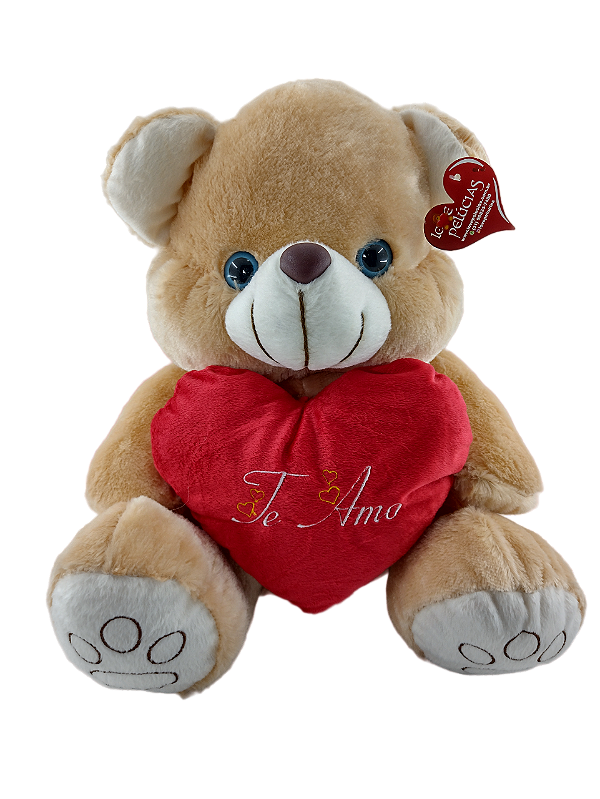 Urso com coração 42 cm