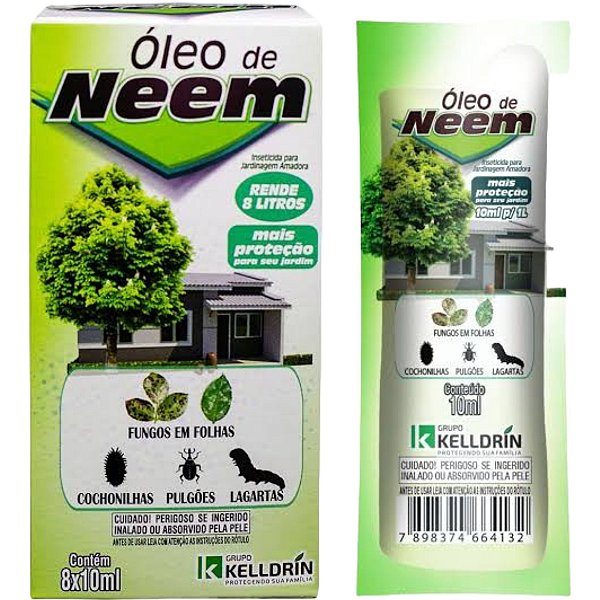 Óleo de Neem 8x10ml - Kelldrin
