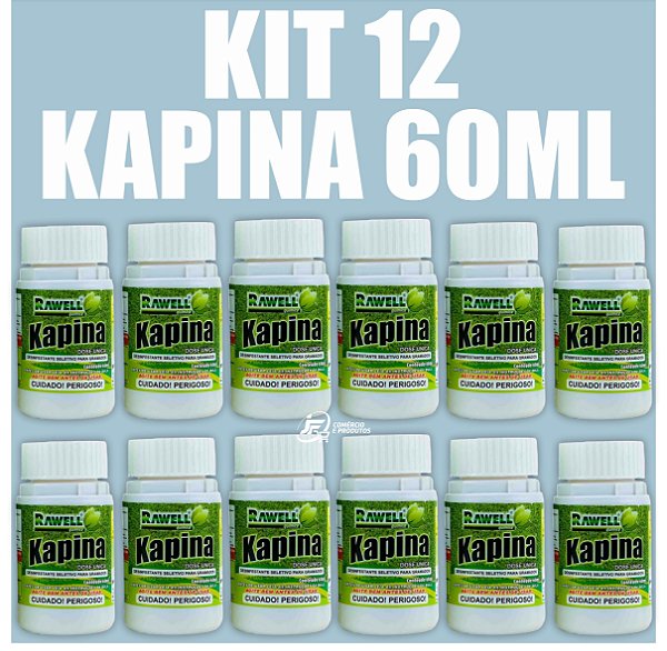 KIT 12 Kapina 60ml - Rawell Química