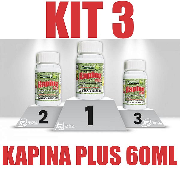 KIT 3 Kapina Plus 60ml - Rawell Química