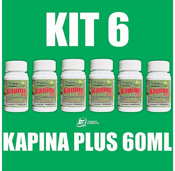 KIT 6 Kapina Plus 60ml - Rawell Química