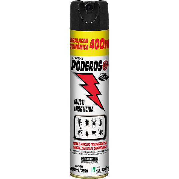 Poderoso Multi Inseticida Aerossol 400ml/255g - Kelldrin