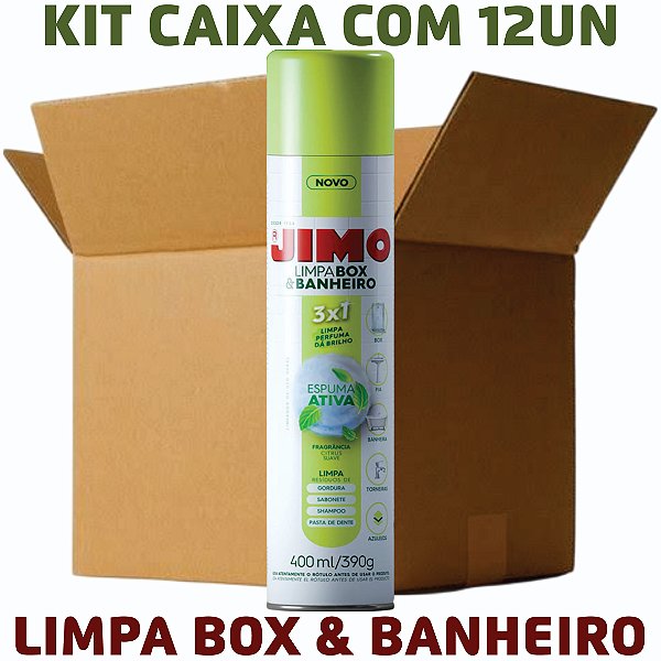 KIT 12 Limpa Box e Banheiro Aerossol 400ml/390g - JIMO