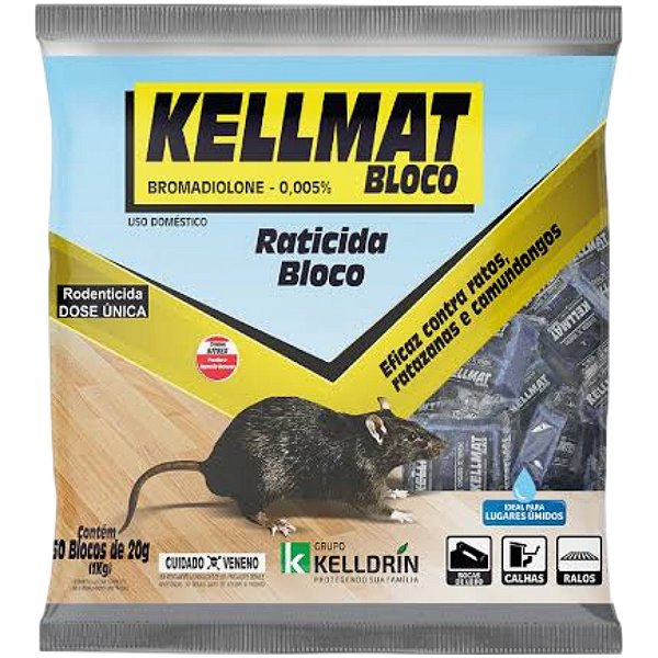 Kellmat Bloco 50x20g 1KG - Kelldrin