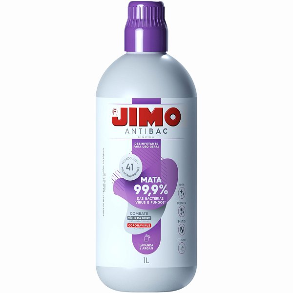 AntiBac Líquido Lavanda e Argan 1L - JIMO