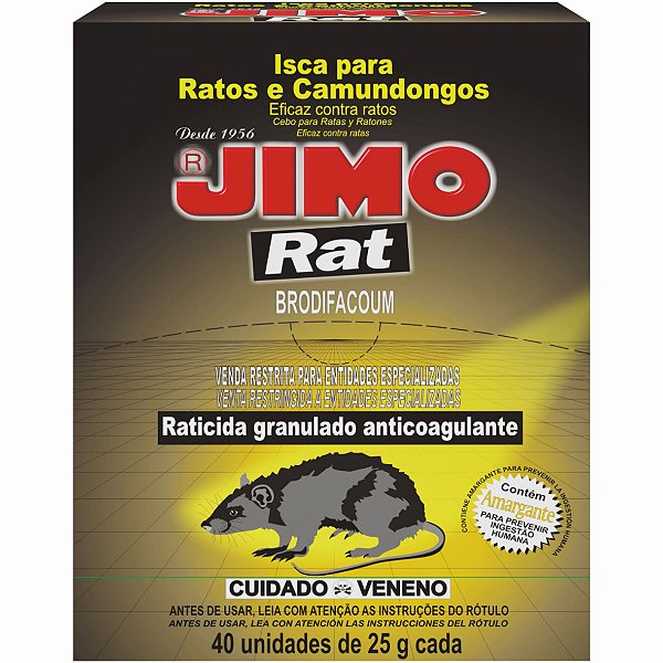 Rat Granulado Display C/40 Unidades de 25g - JIMO